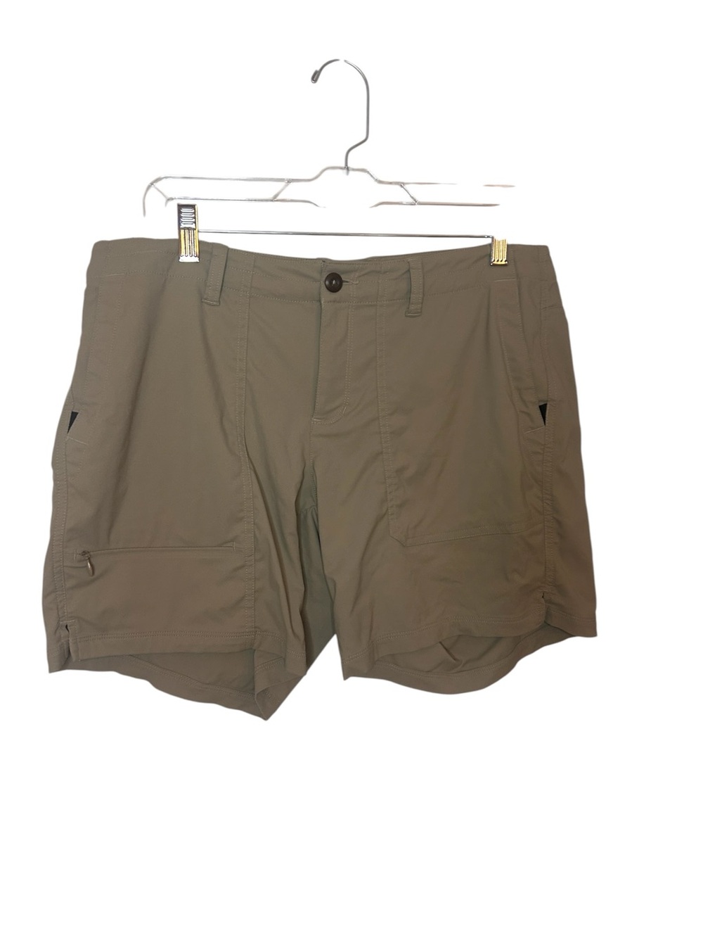 The North Face Women’s Size 12 Khaki Hiking Shorts Stretch Outdoor Utility